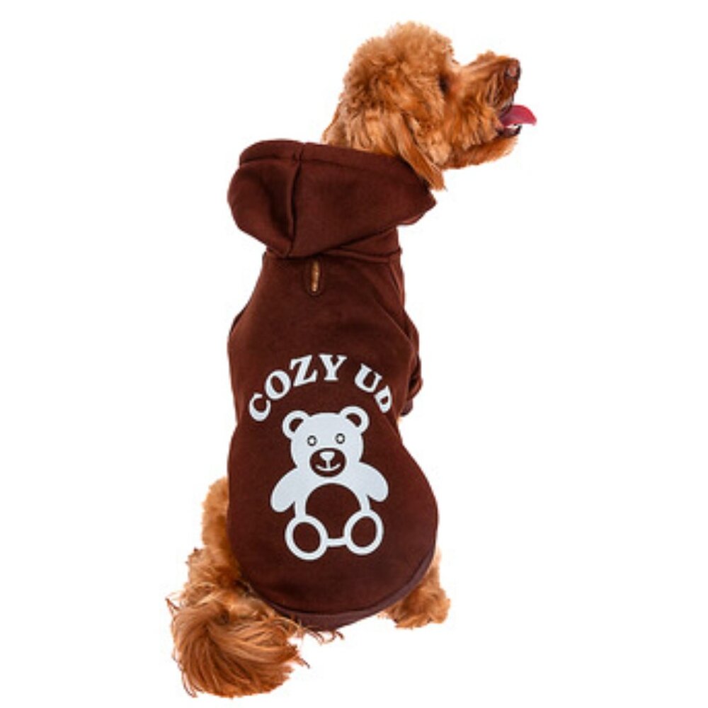 EUC ~ Hip Doggie Ivory Ella Cozy Up Dog Hoodie (Size:  X-Large)